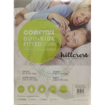Hillcrest - Comfylux Duo-Side Fitted Mattress Protector 